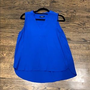 Madewell Royal Blue Sleeveless Top size Medium
